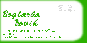 boglarka movik business card